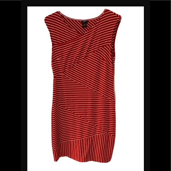 LOFT Dresses & Skirts - Ann Taylor Loft Red/White Striped Dress PM